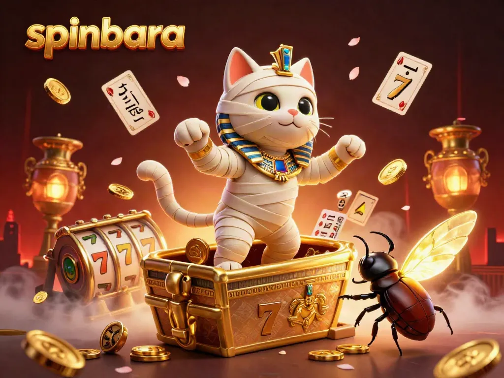Engage with spinbara for thrilling moments and slots featuring an Egyptian mummy cat and treasure.